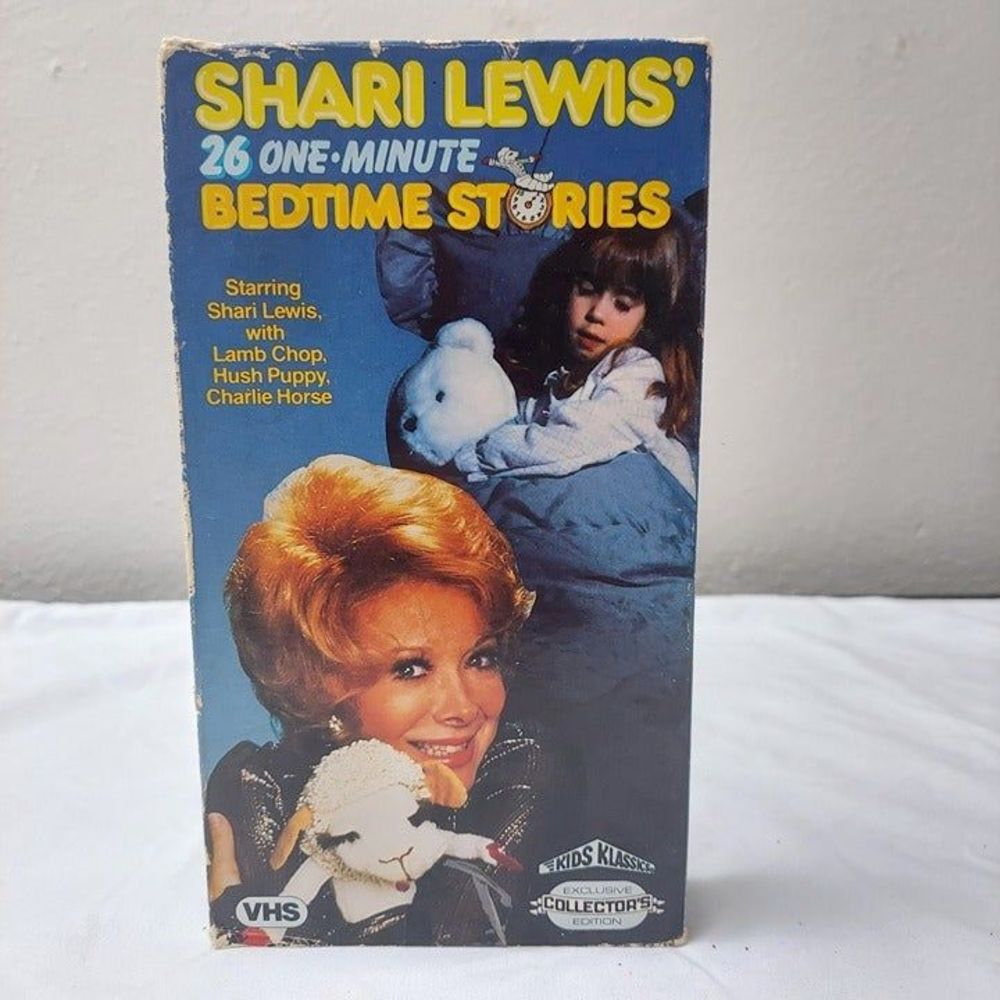 Shari Lewis 26 One-Minute Bedtime Stories VHS Kids Klassics 1986 Lamp Chop